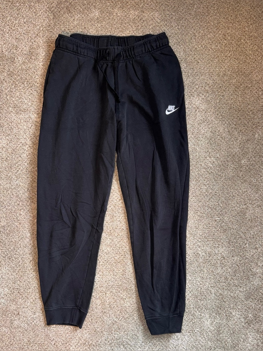 Nike unisex Black Fleece Jogger Pants size medium